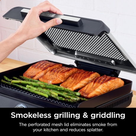 Ninja GR101 Sizzle Smokeless Indoor Grill & Griddle - 14 ...