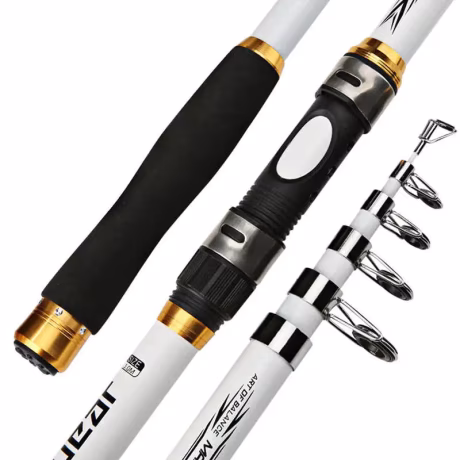 1.6m 1.8m 2.1m 2.4m glass fiber 5 sections Telescopic Portable Sea Fishing Rod Telescopic Fishing Rod
