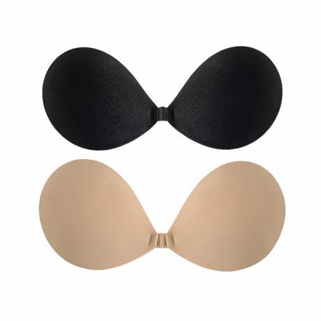 1 Pcs MOQ Cheap Round Deep Cup Backless Push up Adhesive Strapless Bra Dropshipping
