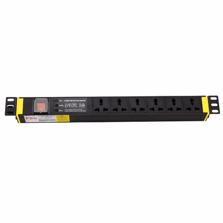 19 Inch 1U Rack Mount Surge Protection Universal PDU with Power ON/OFF Indicator