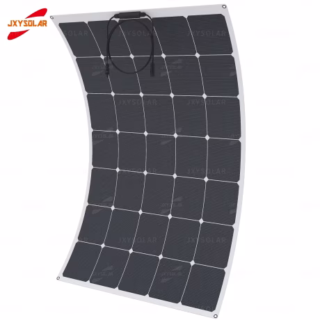 200W 19.5V ETFE 161.7mm Sunpower Adhesive Thin Film Marine Flexible Solar Panel