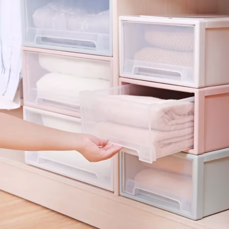 2023 hot sale winter plastic clothes storage boxes organizer for clothes drawer