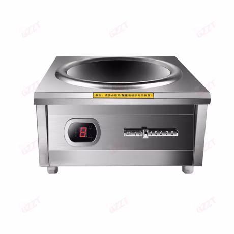 380V Commercial Induction Cookers Hotel&amp;restaurant Supplies 8000W Single Burner Adjustable firepower Concave Surface Soup Fryer