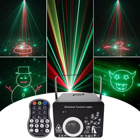 3d laser projector laser cube Christmas holiday lighting animal animation lamp for Halloween Club dj lights disco dmx light