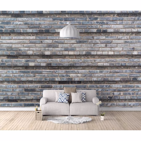 3d Retro Green Brick Exterior Wall Murals Self Adhesive Pastoral Home Decoration Wallpaper