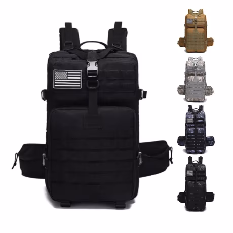 45L Rucksacks Custom Logo Hiking Hunting Backpack Waist Support Travel Outdoor Sport Fitness GYM Tactical Backpack
