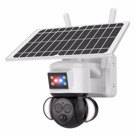 4G PTZ Solar Auto Tracking PIR Induction Industrial Grade Surveillance Perimeter Full Color Night Vision