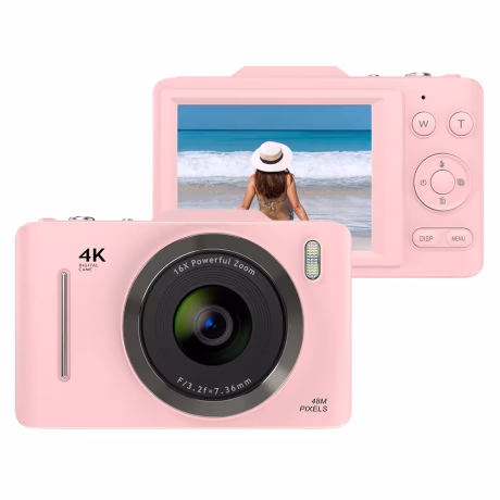 4K digital camera 2.8inch screen 4K video recording 48M photo 16X zoom Flashlight Anti-shake face recognition digital SLR camera