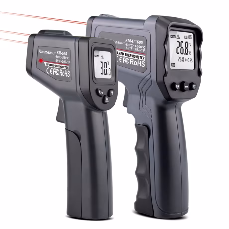 '-50~1600c Double laser Industrial household thermometers laser temperature guns High Low temperature alarm Infrared thermometer
