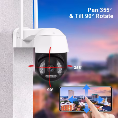 8MP Cctv Outdoor Night Vision 4K Wireless Ip Wifi Outdoor Security Network Ptz Ip Camera