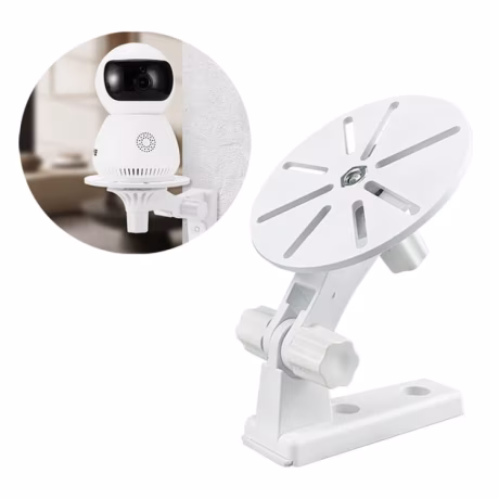 Adhesive Punch-free Plastic Bracket for Surveillance Swing-head Cameras indoor bathroom Hanger Holder