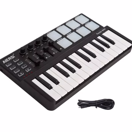 Aiersi Worlde Brand 25 keys midi synthesizer pad keyboard digital musical instrument professional usb midi controller keyboard