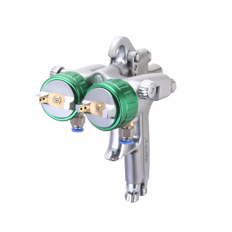 AKX-PT29 HVLP Double nozzle Paint Sprayer Professional Automotive Refinishing Air Pneumatic Car Paint Sprayer