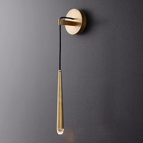 American style fashion decorative modern aluminum brass wall light lamp indoor