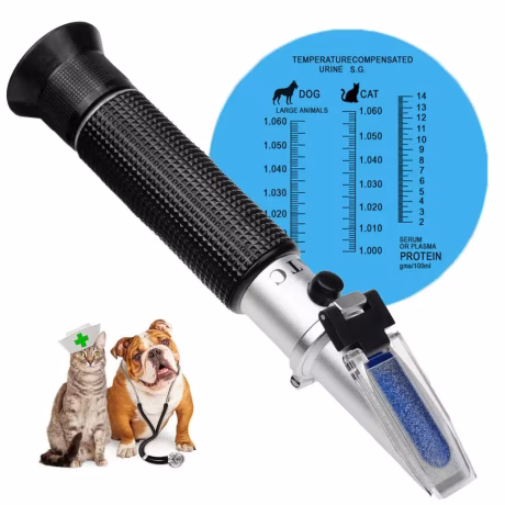 Animal Clinical Digital Refractometer Measuring Animal's Health Index of Urine tester Specific Gravity and Serum Protein