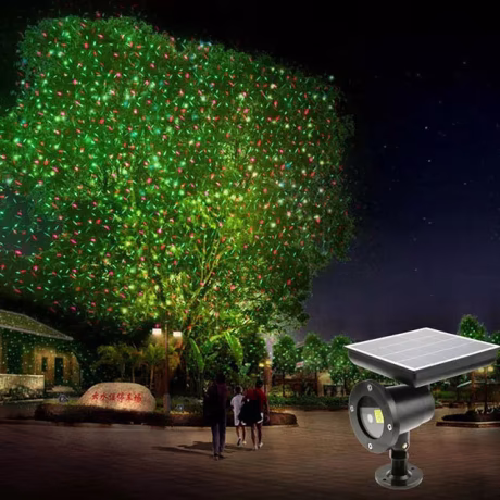 Auto power solar outdoor laser light