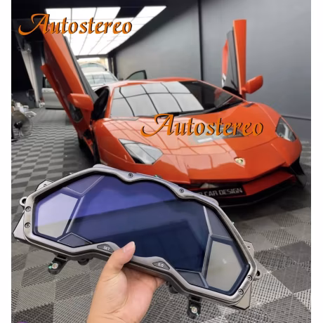 Car Digital Cluster Virtual Cockpit Multimedia Player For Lamborghini Aventador Dashboard Instrument Meter Screen Auto Electric