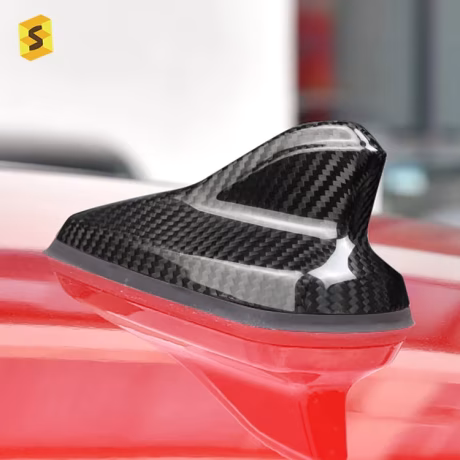 Car Exterior Accessories Carbon Fiber Shark Fin Cover For VW Golf