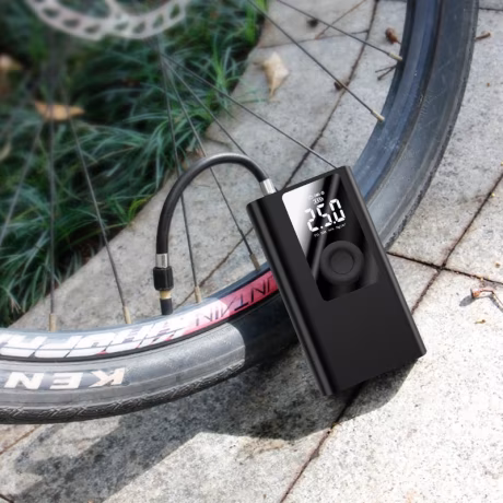 CE PSE Battery Rechargeable 5V Bicycle Tire Inflator with Power Bank LED Flashlight Mini Pocket Electric Wireless Bike Pump