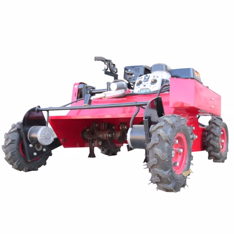 China Multifunction Automatic Portable Garden Grass Smart Cutting Machine Grass Cutter Mini Small Crawler Remote Control Robot E