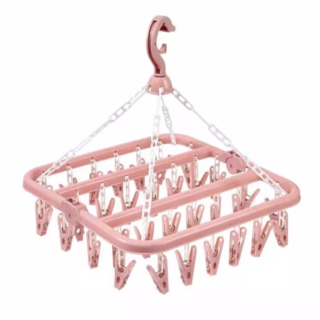 Clothes Hanger Plastic Storage Rack Wardrobe Neatening Clothing Organizer Coat Hook Clothespin Party Home Decoration