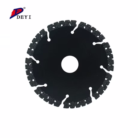 Cold Press Protective Teeth Abrasive Sandstone Material Stainless Steel Scroll Brazed Diamond Tire Cutting Saw Blade