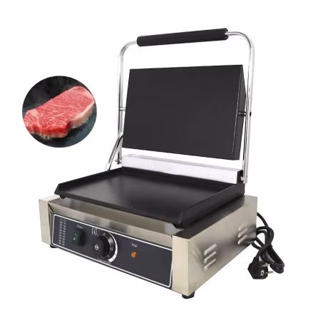 Commercial electric cast iron contact sandwich Panini Press Maker Grill griddle Machine