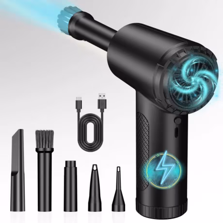 Compressed Air Duster Most Powerful 3-gear to 51000 rpm Electric Air Duster Spray for Dust Cleaning Air Blower