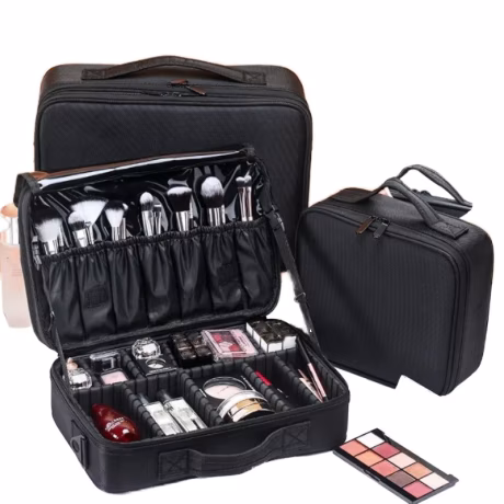 Cosmetic Case Organizer Portable Artist Storage Bag Professional Brush Hard Trolley Train Makeup Travel Case