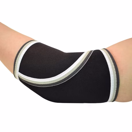 Custom Logo Neoprene Heavy Duty Squats Deadlifts 7mm Weightlifting Powerlifting Compression Sleeves Support Elbow Pad