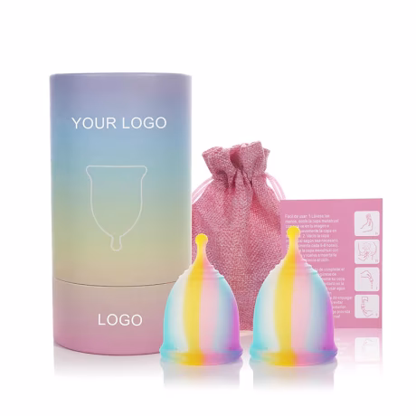 Custom Mold Logo Packaging Color Reusable Menstrual Cups Medium Hygiene Durable Period Cup Period Heavy Flow Women Menstrual cup