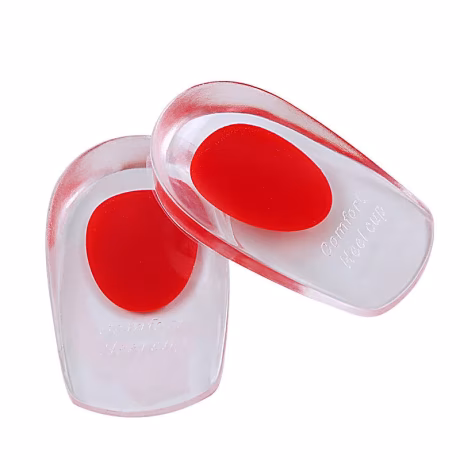 Custom Sticker Sticky Adhesive Sport Silicone Heel Shoe Insole Anti Slip Silicone Gel Heel cushion Pad