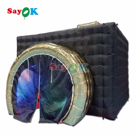 Customized LED Lighting Camera Shape Inflatable Photo Booth Cabin Tent Wedding Events Parties 360 Video Advertising Inflatables