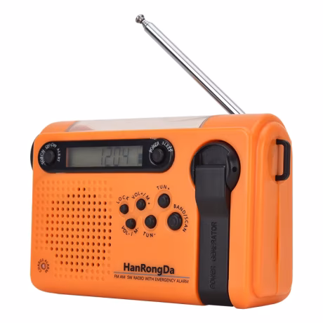 Customized Multifunctional Fm Am Led Flashlight Power Bank Radio 2000Mah Lithium Battery Outdoor Solar Light Self Powered Radio