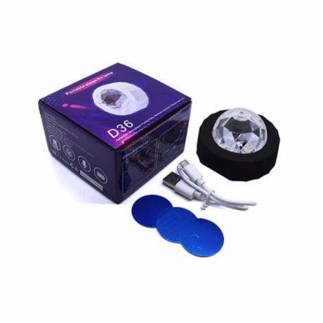 Decor Atmosphere Light Disco Ball Light Music Sound Activated LED Party Light Portable Stage DJ Lamp RGB Mini Christmas Party 3W