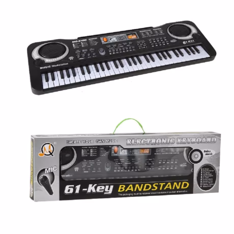 Digital 61 Keys Electronic Organ Piano MQ-6106 Hot Selling Musical Instrument Keyboard with speaker microphone for kid/children