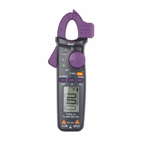 Digital Clamp Meter 1mA AC/DC Current True RMS Auto-Ranging 6000 Counts Meter Hz Temperature Capacitance Live Check