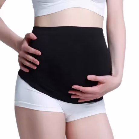 Dropshipping EMF Silver fiber bellyband black pregnancy health protection 5G wifi anti-radiation for pregnant female