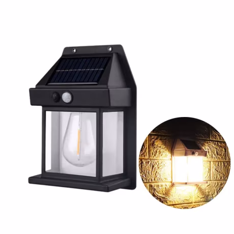 Dropshopping Solar Powered Garden Courtyard Led Wall Mounted Lights Outdoor Ip65 Waterproof With Body Motion Sensor