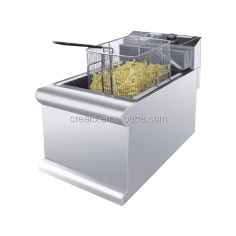 EF112 Stainless steel Electric Potato Chips Fryer for commercial use