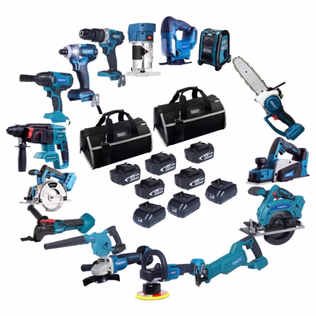 EKIIV Series Power tools 20V Professional Cordless Brushless Hammer Drill Wrench Trimmer Blower Power Tools Combo Set Kit