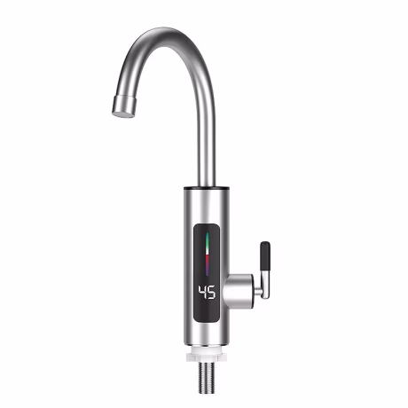 Electric Instant Heater Hot and Cold Mixer LED Digital Display Swivel Real-Time Temperature faucets mixers water kitchen taps