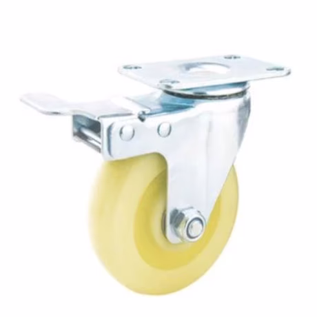 European Industrial Swivel Solid Stem Caster with PP Wheel with Total Brake