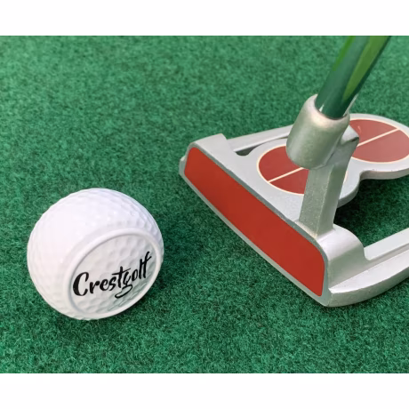 Factory Direct 42.6mm Diameter Customized Logo Flat Ball Golf Ball For Push Rod Training