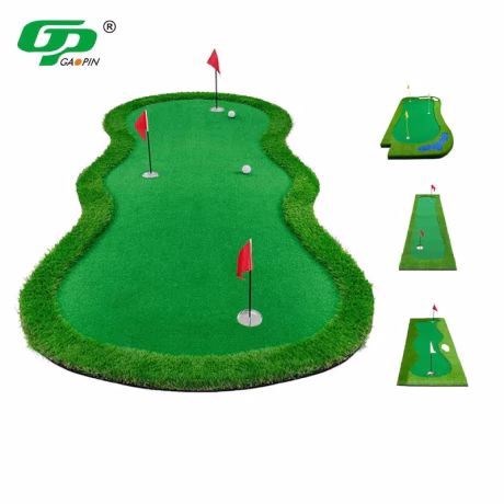 Factory Large Size Custom Golf Putting Green Mini Golf Course Portable Golf Putting Mat