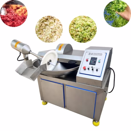 Factory Supply Industrial 20L/40L/80L/125L Sausage Meat Cabbage Spinach Food Chopping Machine Meat Bowl Cutter Chopper Machine