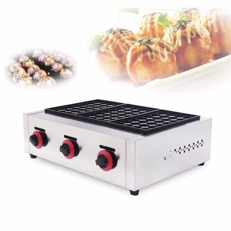 Food Truck Commercial Economical Octopus Ball Snack Fish Ball Grill Electric 35 Holes Japanese Takoyaki Machine Equipment