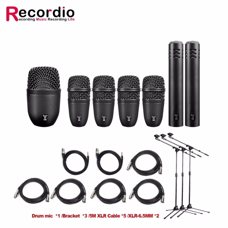 GAM-DM7 professional musical instruments drum microphone set for stage performance