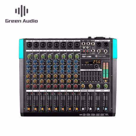 GAX-PA8 Professional 8-channel audio mixer, stage performance DJ mixing 256DSP digital audio mixer