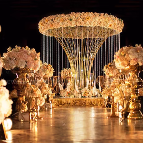 GIGA New wedding props flowers riches wedding supplies iron decorations stage layout road lead hot selling